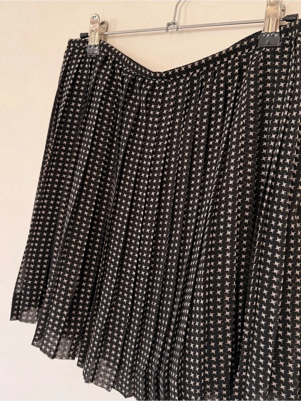 Madewell Pleated Patterned Mini Skirt Size 4
